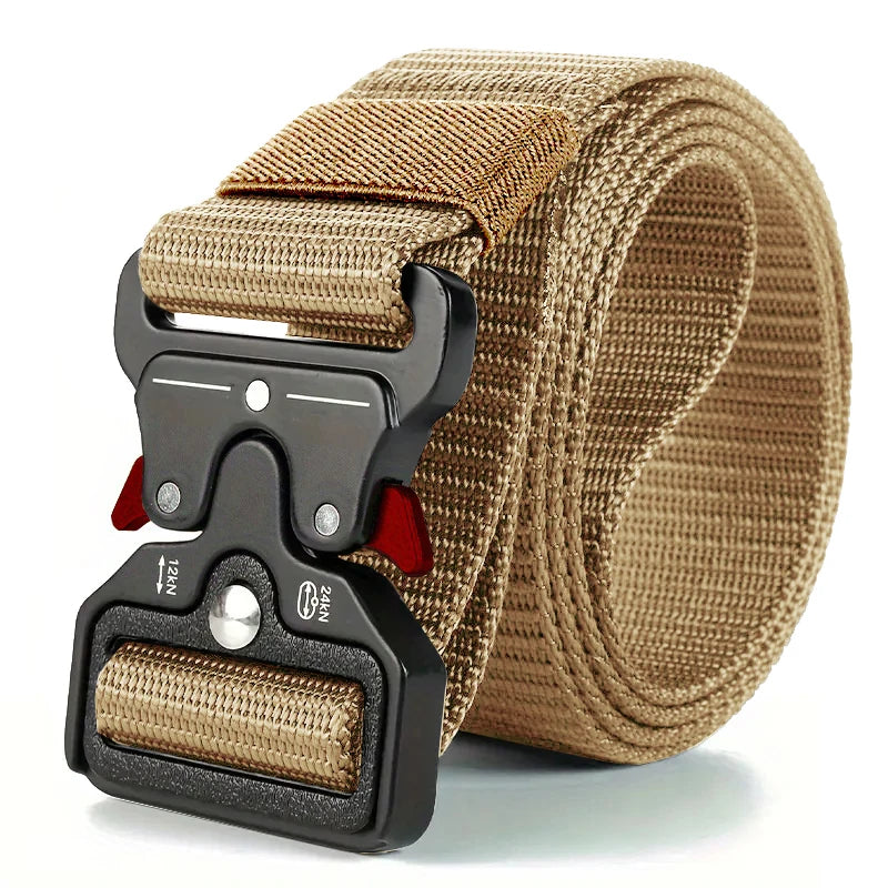 Tactical Waist Belt with Automatic Buckle