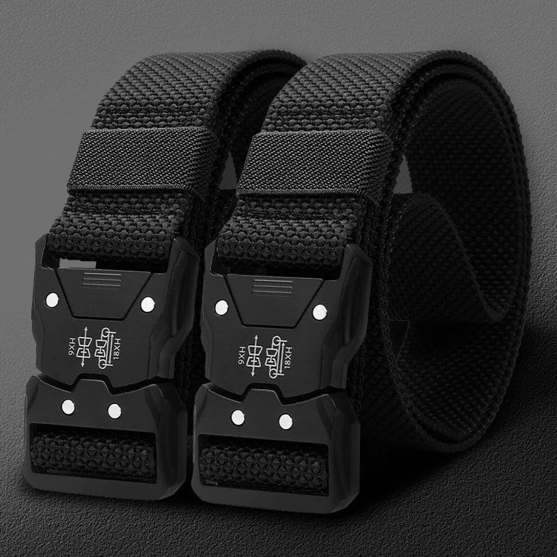 Tactical Waist Belt with Automatic Buckle