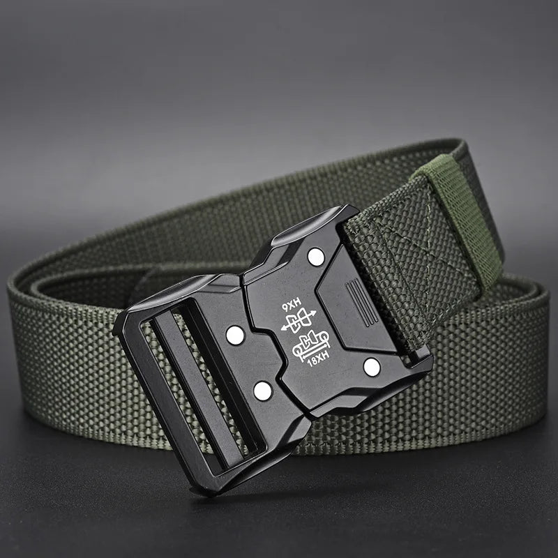 Tactical Waist Belt with Automatic Buckle