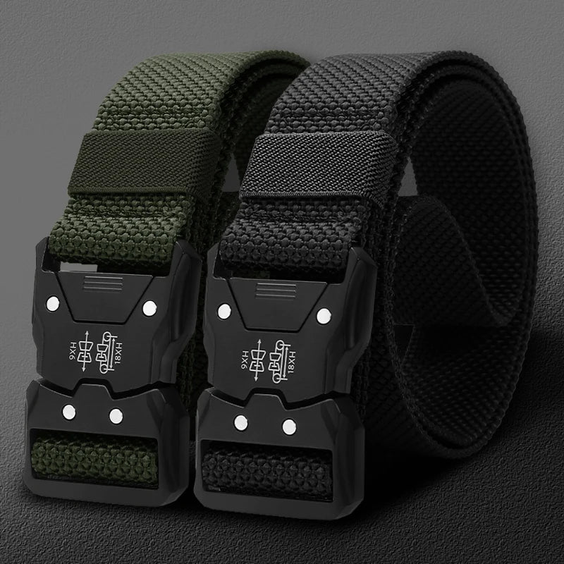 Tactical Waist Belt with Automatic Buckle