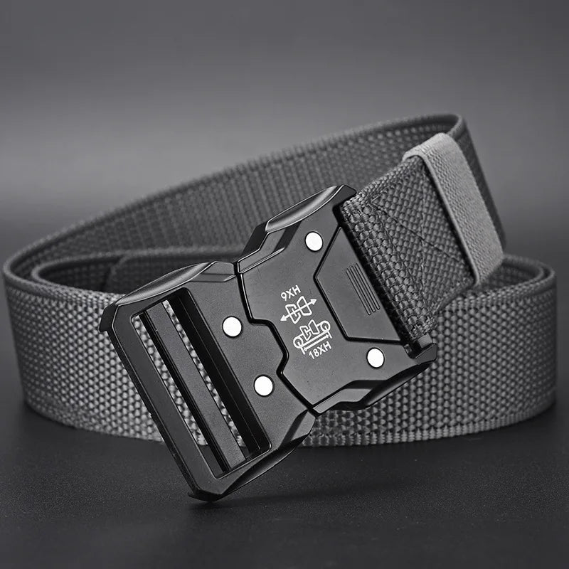Tactical Waist Belt with Automatic Buckle