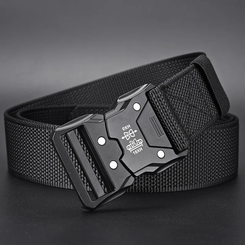 Tactical Waist Belt with Automatic Buckle